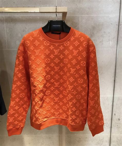 orange louis vuitton sweater|Louis Vuitton monogram sweater.